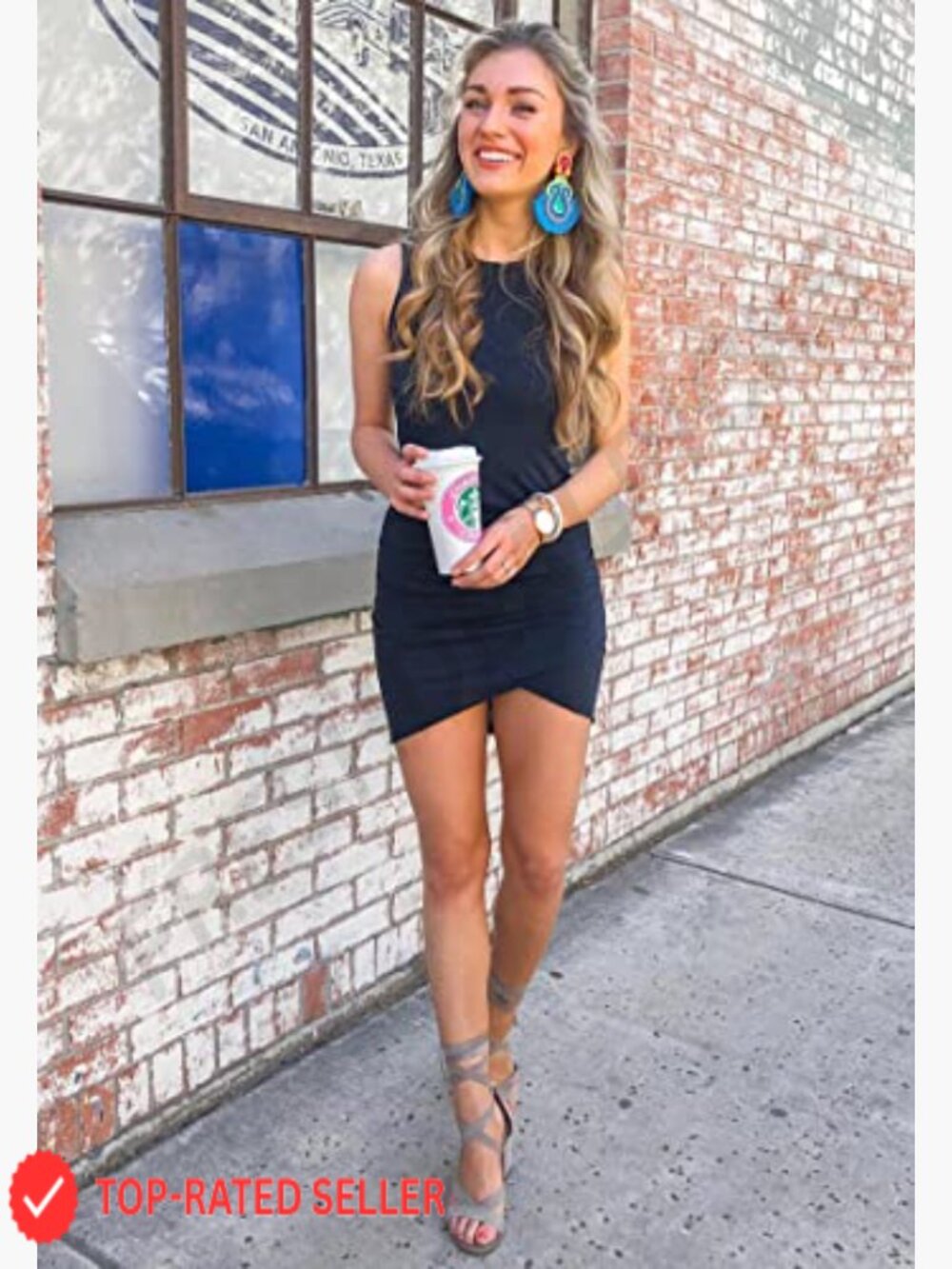 Sleeveless Ruched Bodycon Mini Dress Summer Party Casual Tank Sundress - Picture 2 of 7
